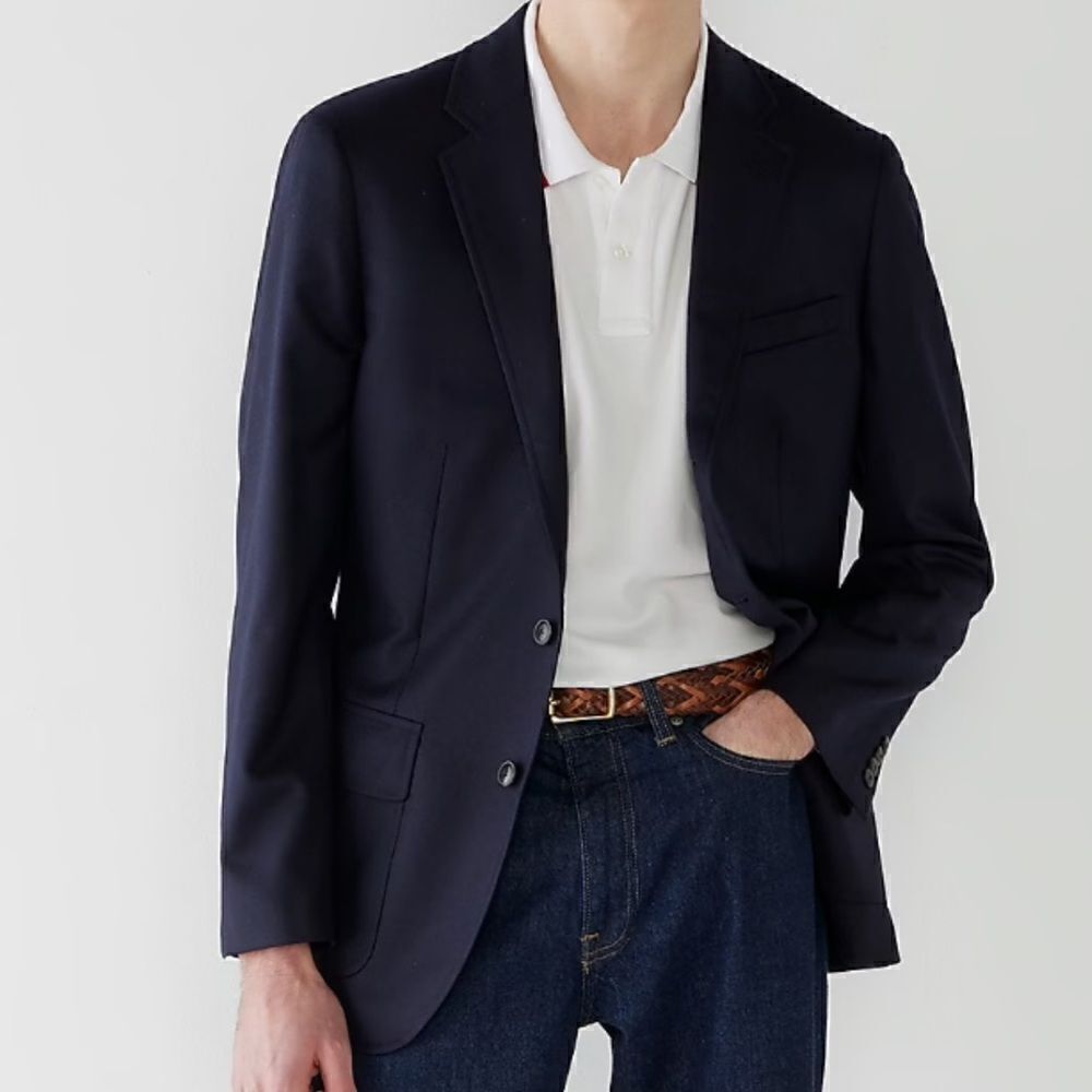 Louis Feraud Mens Soft 100% Wool 2 Button Blazer Sports Coat 44 S